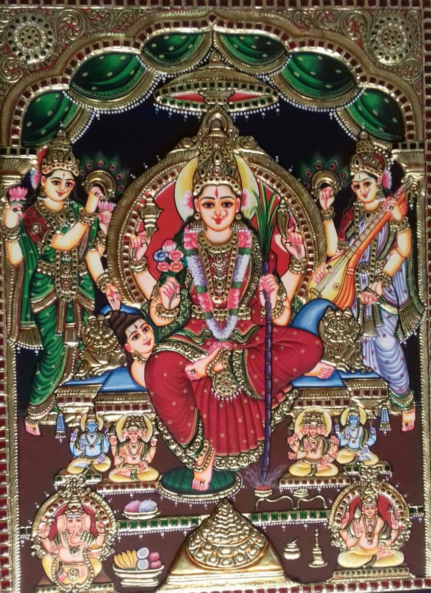 Tanjore Paintings - Goddess Kamakshi