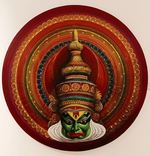 Kathakali - Acrylic Painting on canvas - 36x36 inch