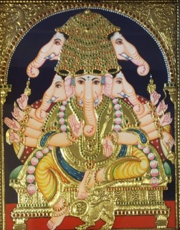 Tanjore Paintings - Lord Ganesha